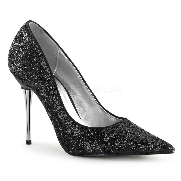 4 inches Metal Stiletto Heel Pointed Toe Pump — image 9 of 24