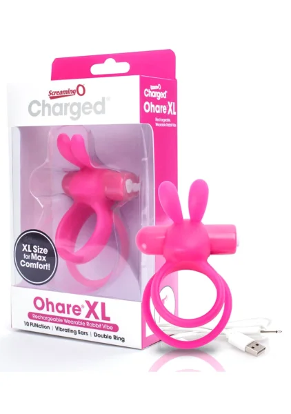 Charged Ohare XL Wearable Rabbit Vibe - Black - Each