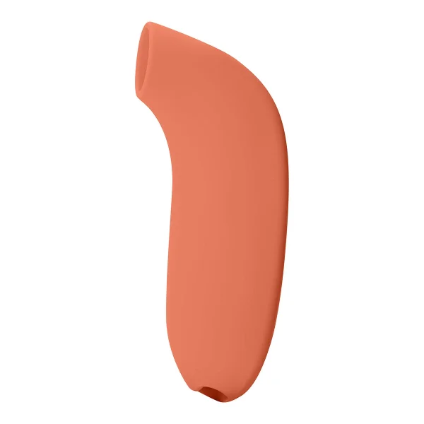 AER Silicone Rechargeable Waterproof Pressure Wave Suction Toy By Dame - Papaya