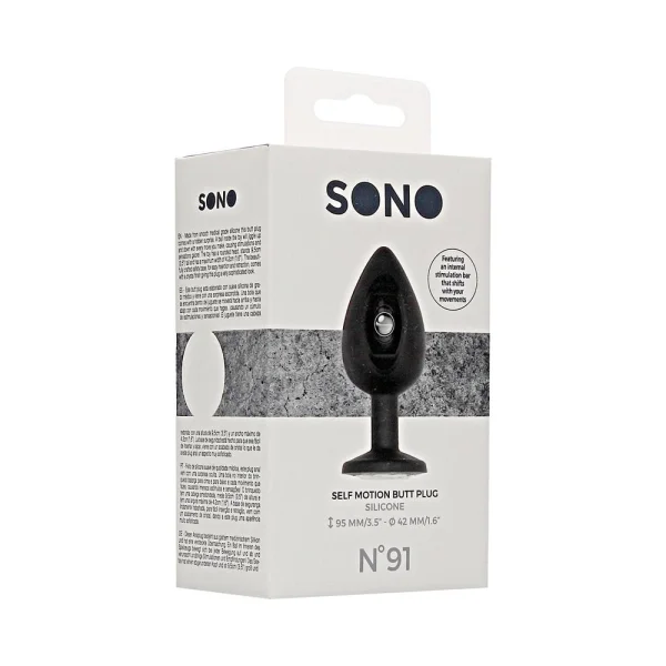 Sona N0. 91 - Self Penetrating Butt Plug - Black — image 11 of 11