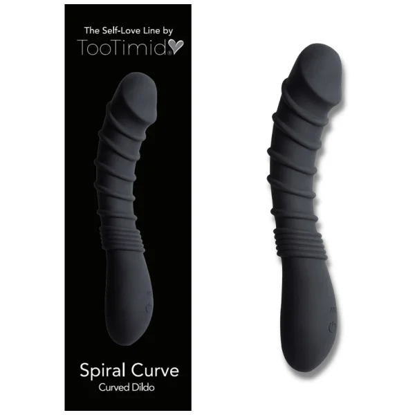 Luxury G-Spot / P-Spot Curve Ribbed Silicone Vibrating Power Dildo