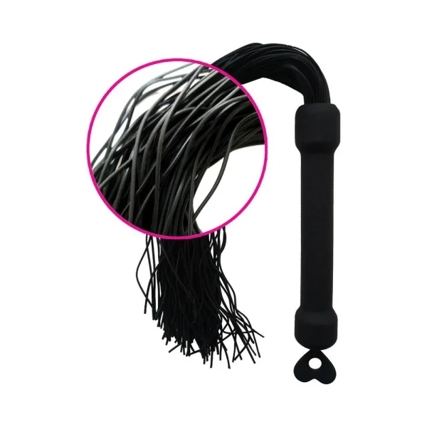 Whip It Black Pleasure Whip With Tassels — image 5 of 6