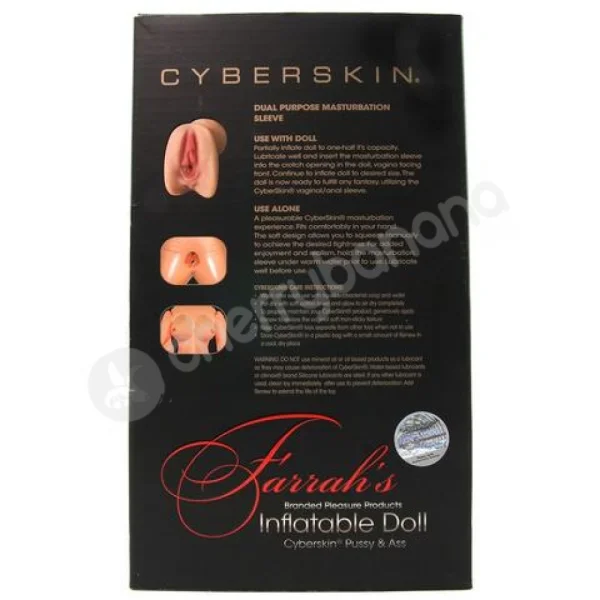 Farrah's Inflatable Doll With Cyberskin Pussy & Ass
