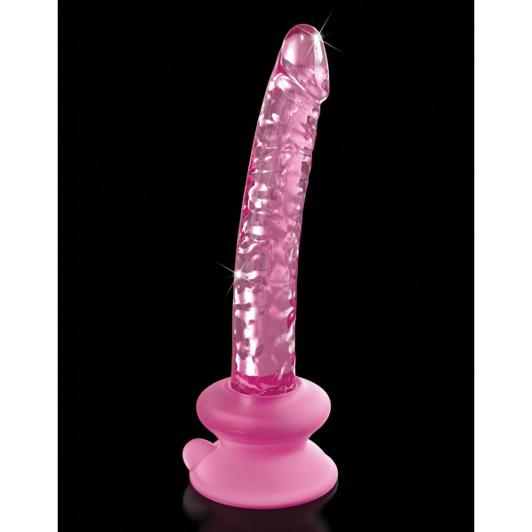 Icicles No. 86 Glass Realistic Dildo with Removable Suction Cup 6 Inch