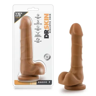 Dr Skin Realistic Cock Basic 7 Mocha