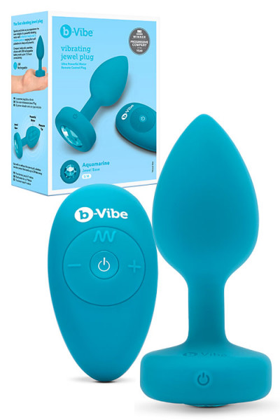 B-Vibe Vibrating Jewel Butt Plug - Small/Medium