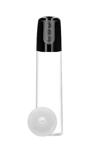 Pumped Automatic Cyber Pump With Masturbation Sleeve Transparent
