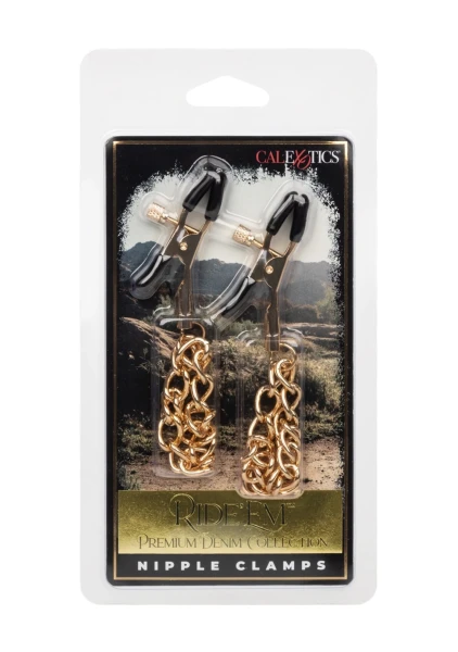 Ride 'em Premium Denim Collection Nipple Clamps
