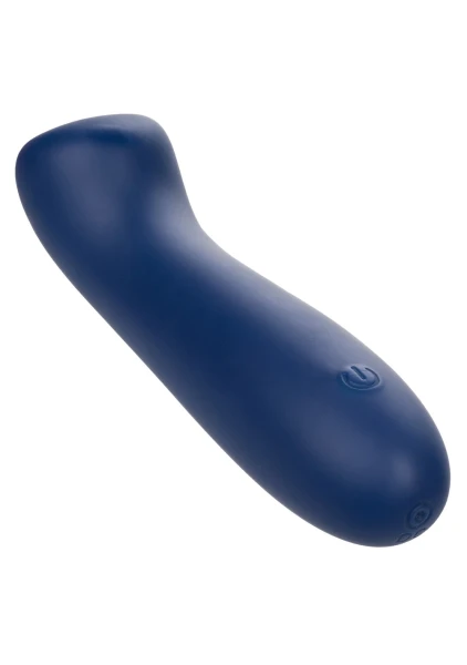 Cashmere Satin G Rechargeable Waterproof Silicone G-Spot Vibrator By CalExotics - Blue