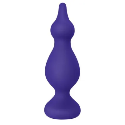 Plug And Play Silicone Spire Plum Purple Anal Probe