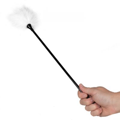 Bondara Purgatory White Feather Tickler 14 Inch