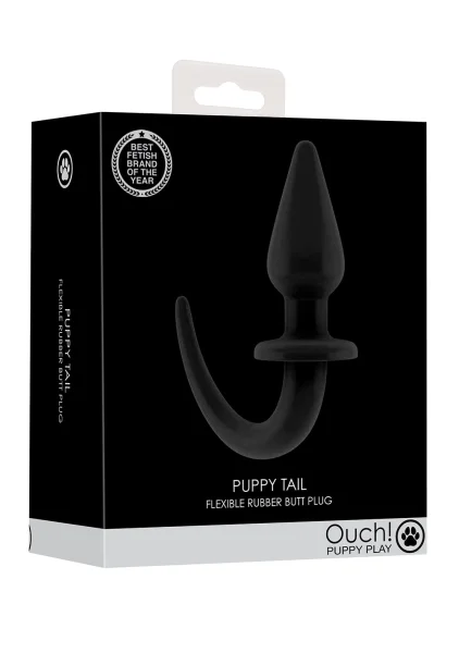Ouch! Puppy Tail Flexible Rubber Butt Plug