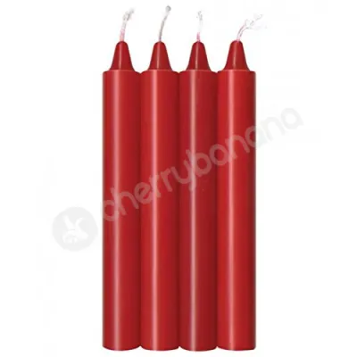 Make Me Melt Red Drip Candles 4 Pack