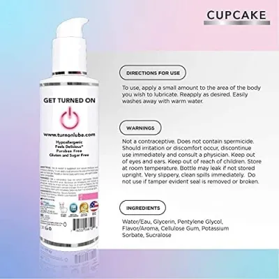 Turn On Cupcake Flavored Lubricant