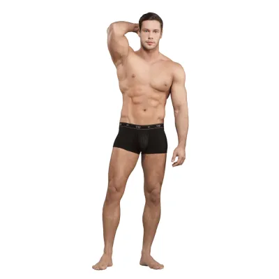 Male Power Bamboo Enhancer Mini Short Black Med