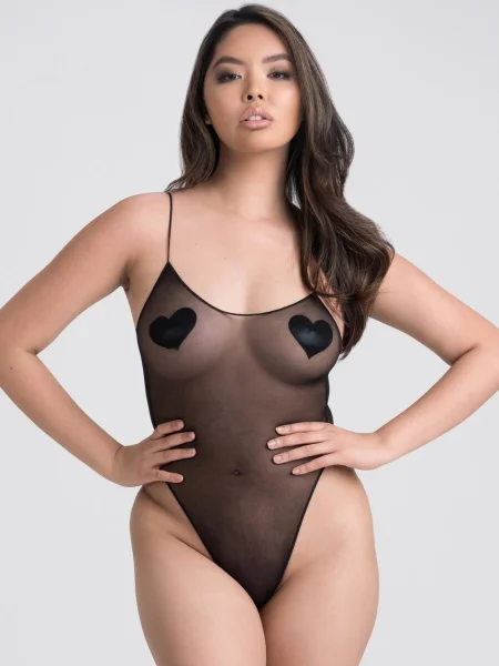 Lovehoney Crotchless Sheer Spaghetti Strap Teddy