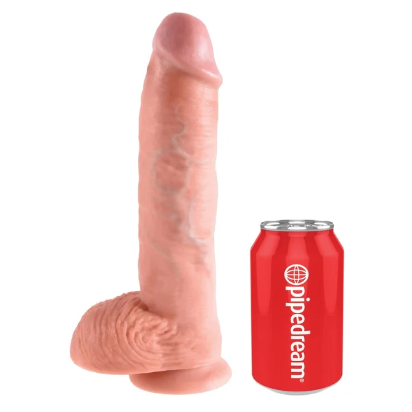 King Cock 10-Inch Cock With Balls - Flesh — image 10 of 12