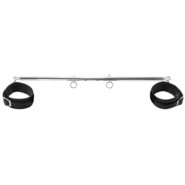 Expandable Spreader Bar Set 35" - 47" With Detachable Leatherette Cuffs