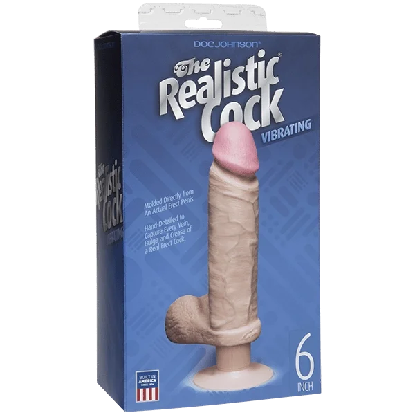The Realistic Cock Vibe - 6" White