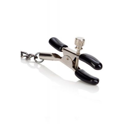 California Exotic Adjustable Metal Nipple Clamps with Connecting Chain