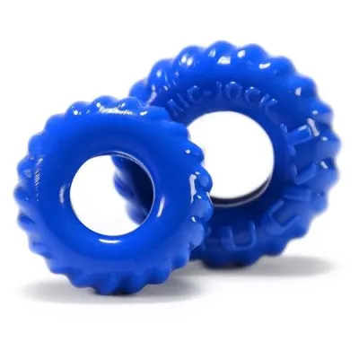 Truckt 2 Piece Cockring Set Atomic Jock Police Blue