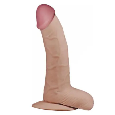 Lovetoy The Ultra Soft Dude 8 8 Inch Curved Chubby Dildo