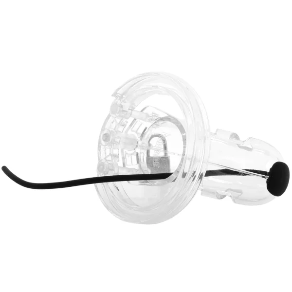 Cage With Silicone Urethal Sounding 15 - Transparent