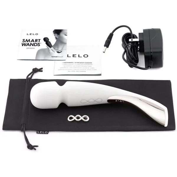 Lelo Smart Wand Luxury Compact Medium Vibrator - Ivory