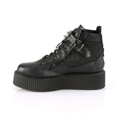 2 inches PF Oxford Creeper Bootie Inner Outer Side Zip