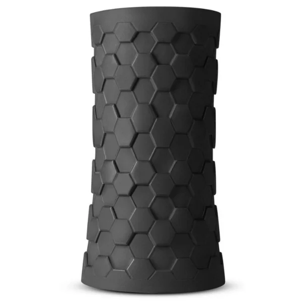 M Elite Platinum Hekx Silicone Dual End Penis Masturbator By Blush - Black
