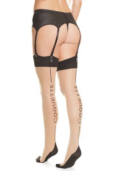 Coquette Cuban Black & Nude Stocking — image 4 of 4