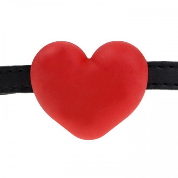 Bondara Red Silicone Heart Shaped Gag — image 4 of 5