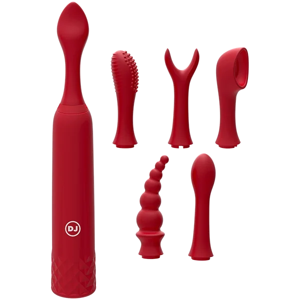 Silicone Rechargeable Clit Stimulator - 7 Piece Kit!