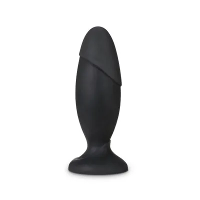 Anal Adventures Platinum Silicone Rocket Plug Black