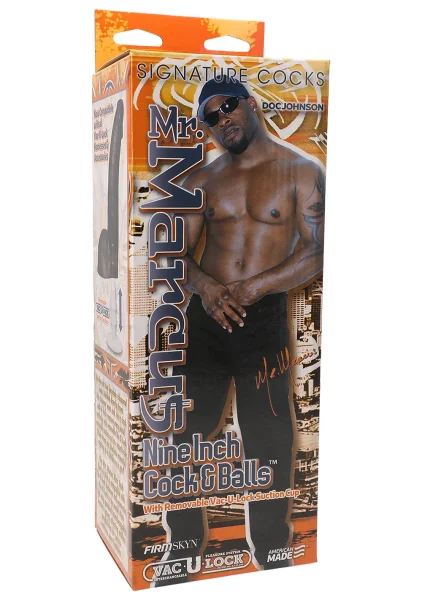Signature Cocks - Mr. Marcus' 9" Cock and Balls with Removable Vac-U-Lock Suction Cup