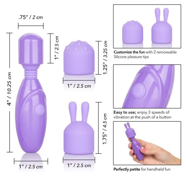 Dr Laura Berman Olivia Mini Massager with 2 Attachments