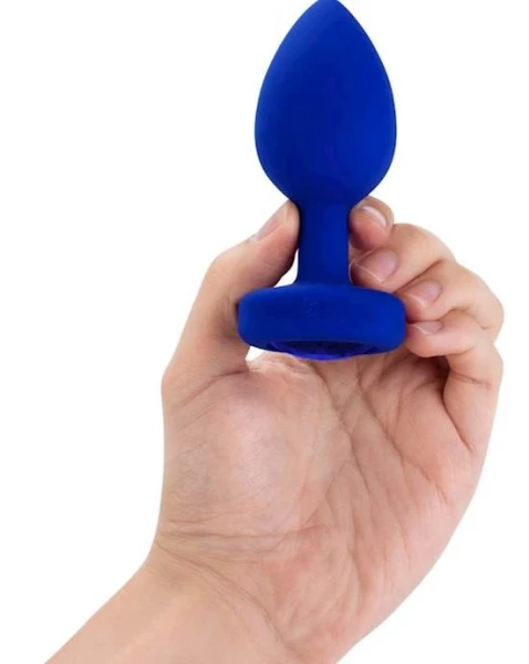 b-Vibe Vibrating Jewel Plug L/Xl Navy
