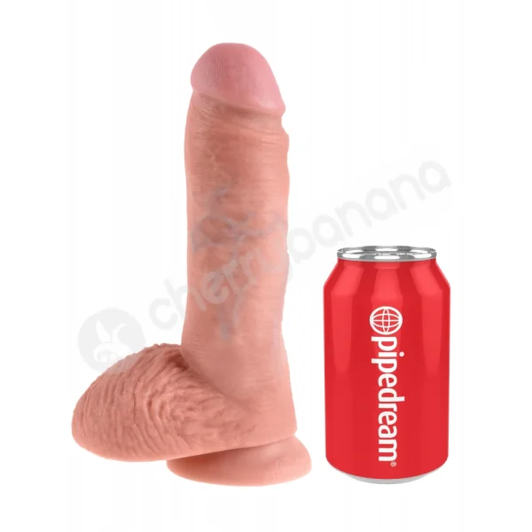 King Cock Flesh 8'' Cock With Balls