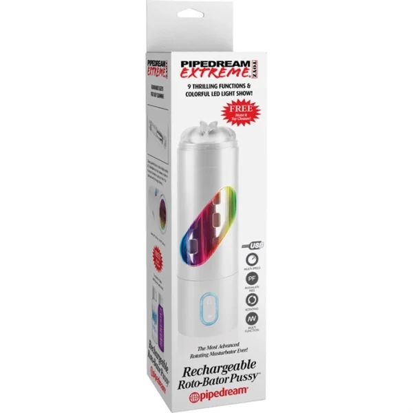 Rechargeable Roto-Bator Pussy - Penis Masturbator
