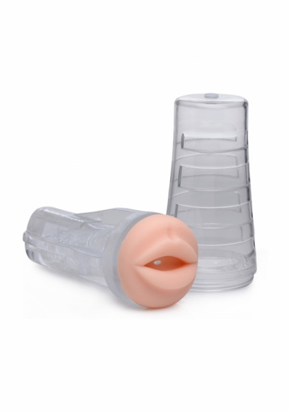 Jesse Jane Deluxe Signature Mouth Stroker - Flesh - Wanking With A Fleshlight