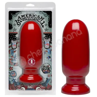 American Bombshell Shellshocked Red Butt Plug