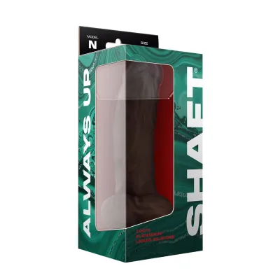 Shaft Model N 9 5 Inch Liquid Silicone Dong With Balls Mahogany
