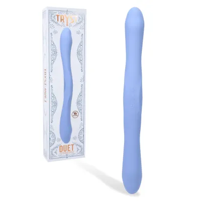 Doc Johnson Tryst Duet 16 Remote Controlled Double Ended Vibrating Dildo