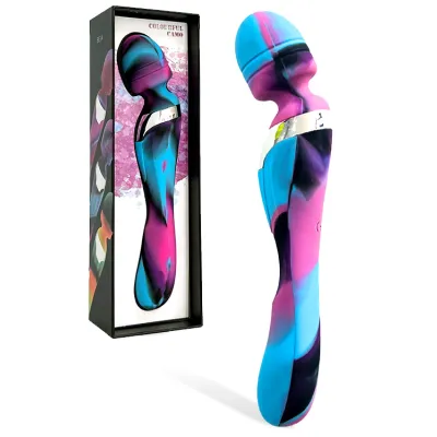 Colourful Camo Beja 8 2 Vibrating Massage Wand