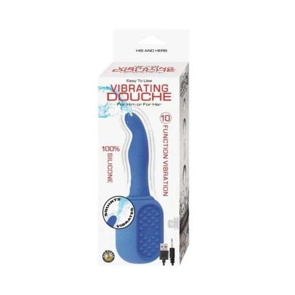 Nasstoys Vibrating Douche Silicone Blue