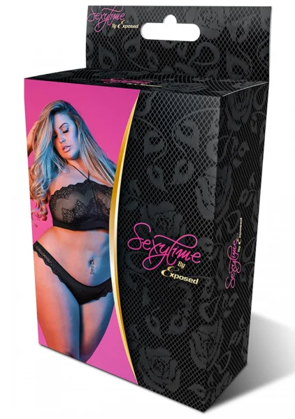 Sexy Time Halter Bandeau and Panty Set - Queen Size — image 4 of 4