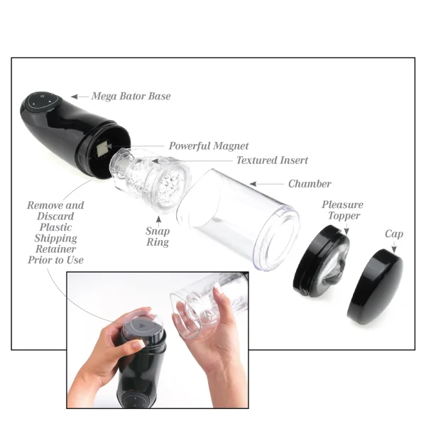 Pipedream Extreme Toyz Mega-Bator Pussy Rechargeable Penis Masturbator