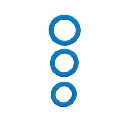 Posh Silicone Love Rings Blue