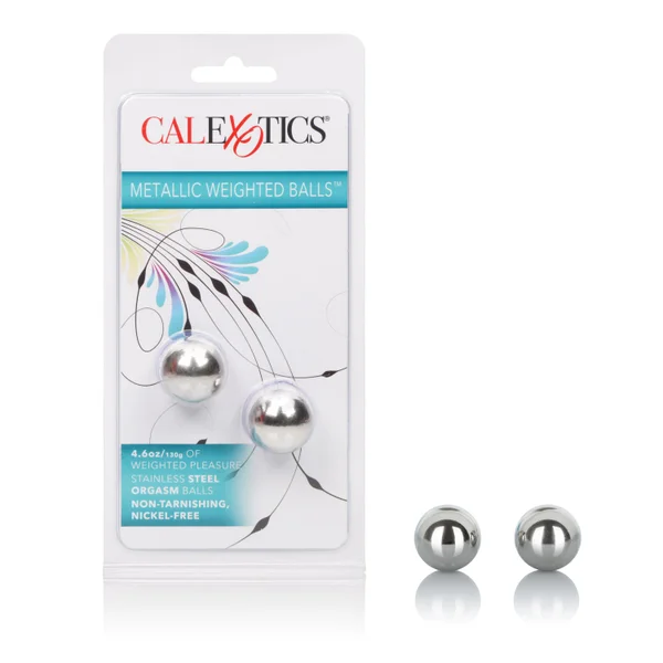 Weighted Orgasm Balls Metallic - Silver — image 14 of 16