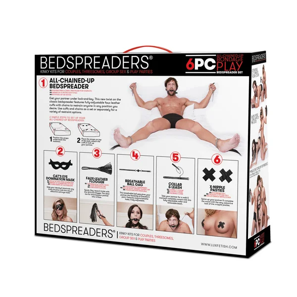 Master-Slave Domination Chain-Me-Up 6pc  Bedspreaders Set — image 5 of 7